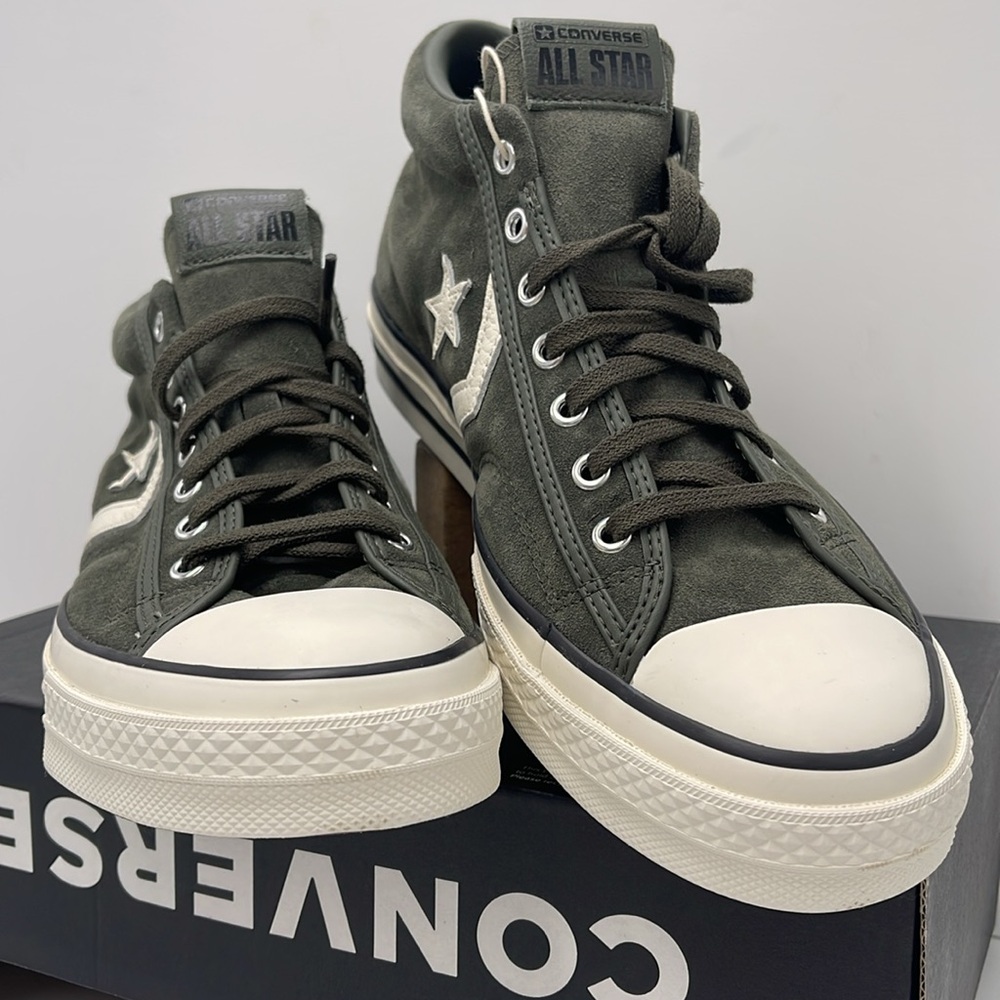 Converse Men's Black High-Top Sneakers A09463C
STAR PLAYER 76 MID CAVE GREEN - Picture 5 of 16